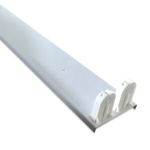 Listón 2x9w Porta Tubo Led Blanco Chapa 60cm Oferta!!