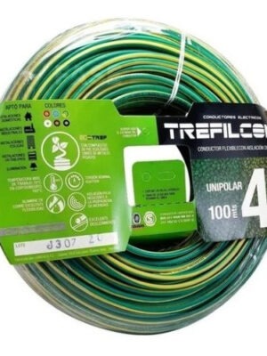 Cable Unipolar Trefilcon 4 Mm X Mts 100% Cobre