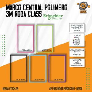 Marco Central Polimero 3m Roda Class Schneider