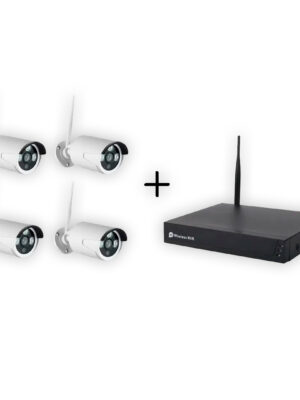 Kit X4 Camaras De Seguridad Wifi 2mp 1080p + Dvr 4 Canales