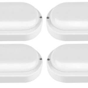 Tortuga Oval Led Exterior Intemperie 12w 220v Ip54 Pack X 4