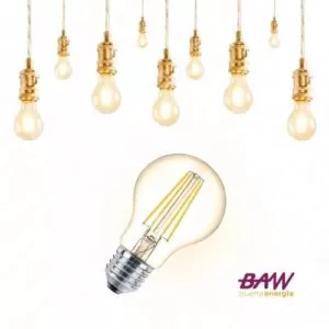 Lampara Filamento Led Gota Retro Vintage 4 4.5w E27 Calida