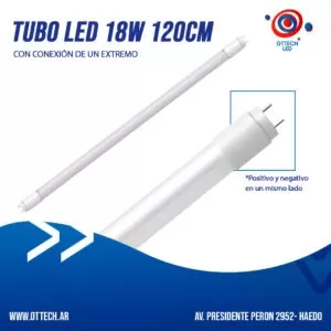 Tubo Led 18w Blanco Frio 120cm