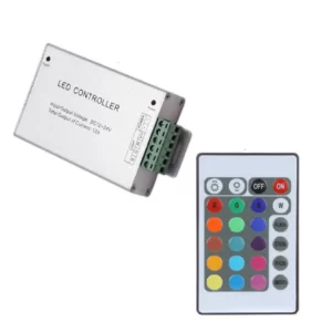Controladora Led Rgb Infrarroja 12v 12a Metálica