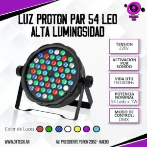 Luz Proton Par 54 Led Alta Luminosidad
