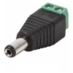 Ficha Plug Macho 5.5 X 2.1mm Bornera Led Camaras Cctv X100