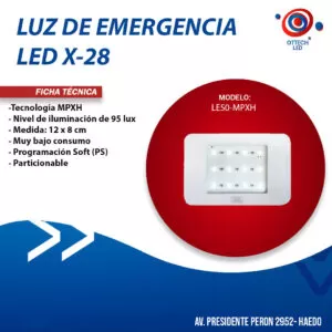 Luz De Emergencia Inteligente X-28 Le50-mpxh Led