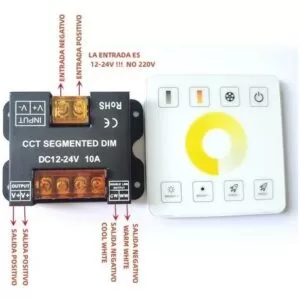 Panel Táctil Controlador Tira Led 12v-24v Dimmer Iluminacion