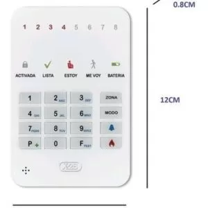 Alarma Casa Mini Teclado De Control X-28 T8m-mpxh 8 Zonas