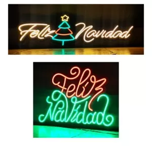 Cartel Neon Led Feliz Navidad, Iluminacion, Decoracion