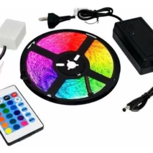 Kit Tira Luces Led 5050 Con Controladora Y Fuente, Exterior